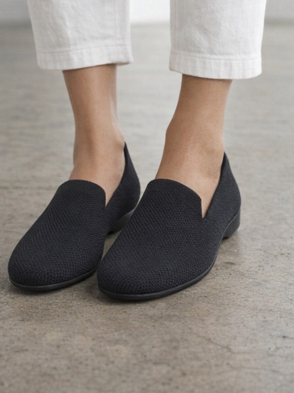 MIA Women’s Black Textured Loafers – Comfortable & Perfect for Everyday Wear